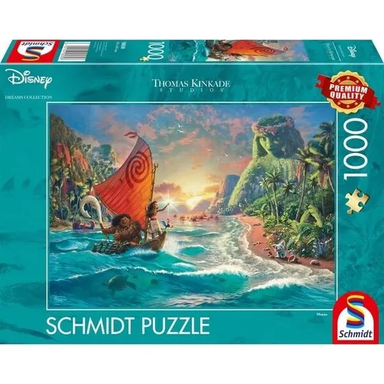 Disney Vaiana Thomas Kinkade Puslespil 1000 brikker - Schmidt