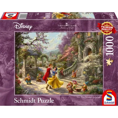 Disney Puslespil: Thomas Kinkade - Dans med Prinsen (1000 brikker)