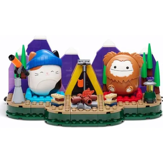 Squishmallows Byggelegetøj: Camping med Cam & Benny