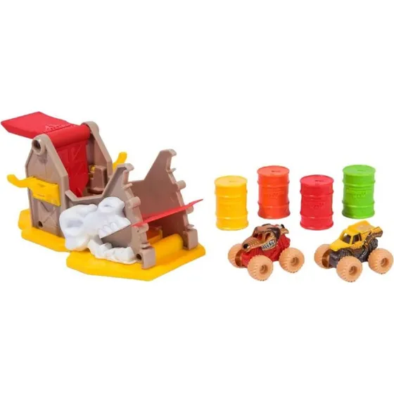 Monster Jam Mini Launchers sæt 1:87 – Monster Mutt & Earth Shaker