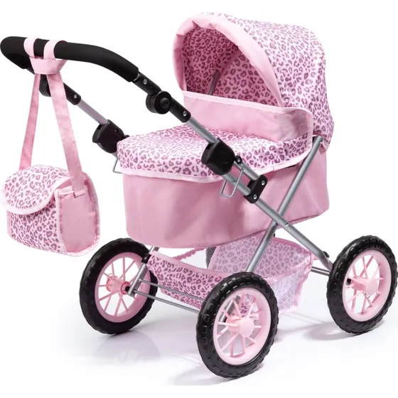 Bayer Trendy dukkevogn - Leopard Pink (til dukker 46 cm)