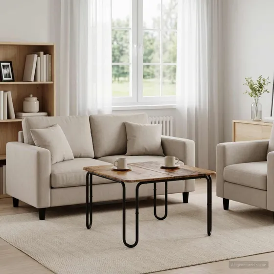 vidaXL Sofabord Gammelt Træ 79,5 x 79,5 x 45 cm