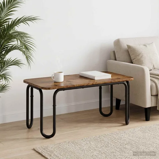 vidaXL Sofabord Gammelt træ 100 x 50 x 45 cm