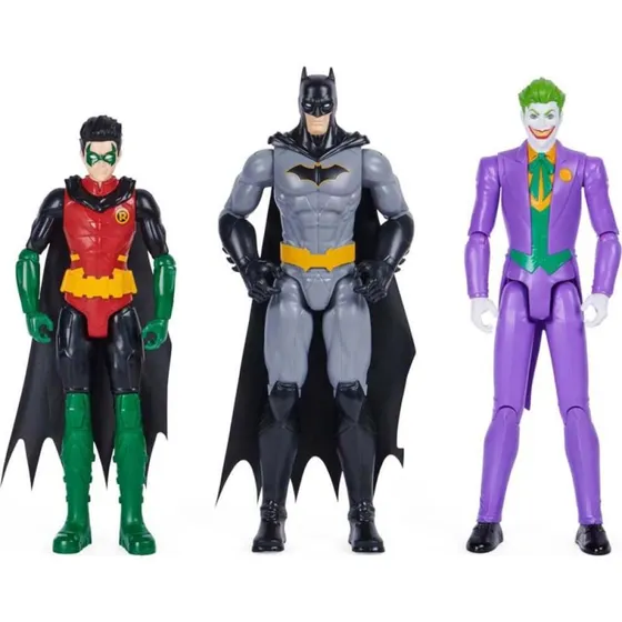 Batman Actionfigurer 3-pak 30 cm – Batman, Robin & Joker