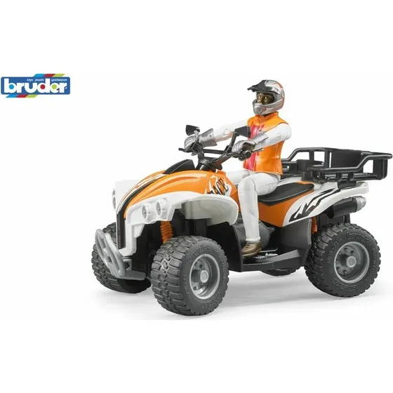 BRUDER Quad med fører – robust legetøjs-ATV