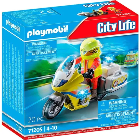 Playmobil City Life 71205 – Lægemotorcykel med blinklys