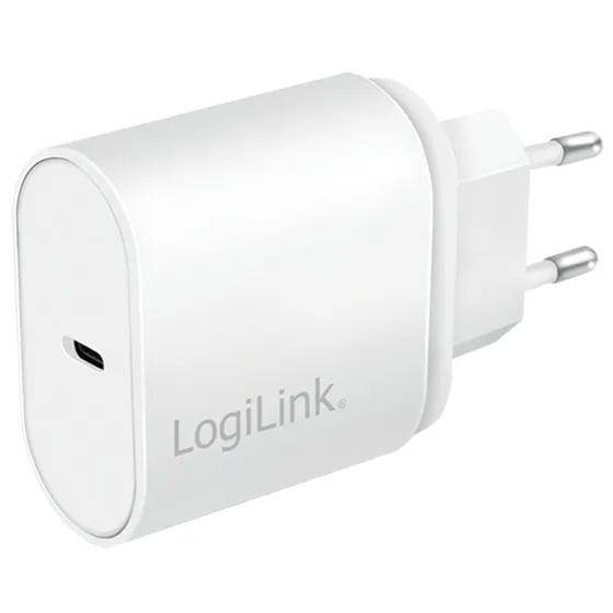 LogiLink USB-C Oplader 20W - Hvid