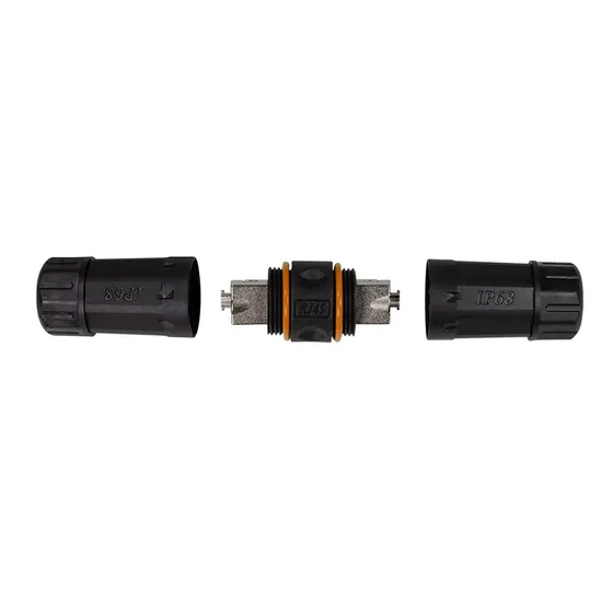 LogiLink Cat6/6a/7 Udendørs IDC Kabelsamler IP68 Sort