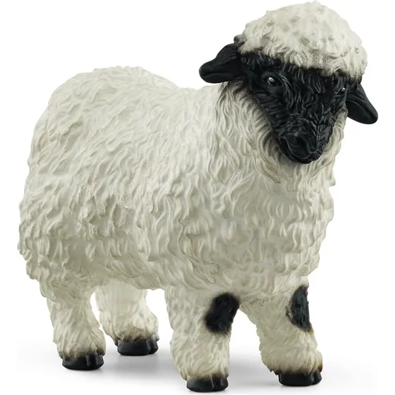 Schleich Valais Blacknose-får – realistisk legetøjsfigur