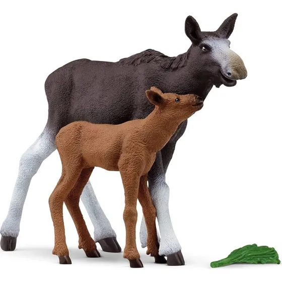 Schleich Elgko med kalv