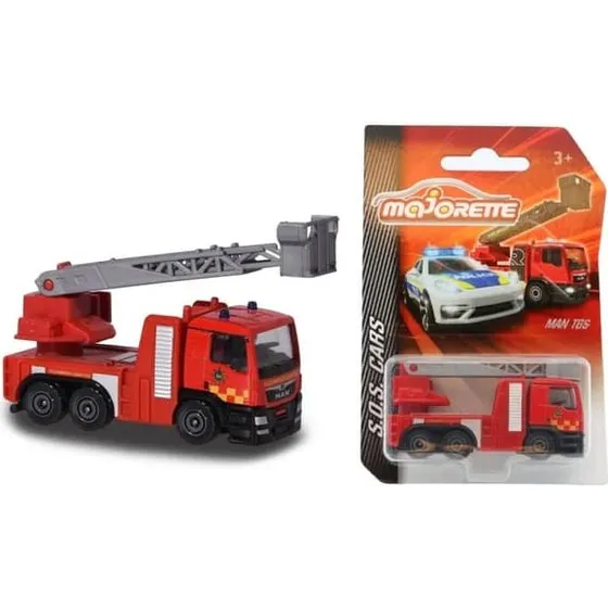 Majorette Svensk Brandbil Man TGS - 7,5 cm