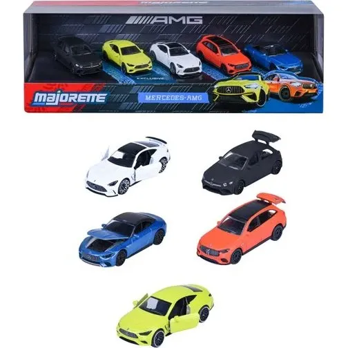 Majorette Mercedes-AMG 5-pak metalmodelbiler 1:64