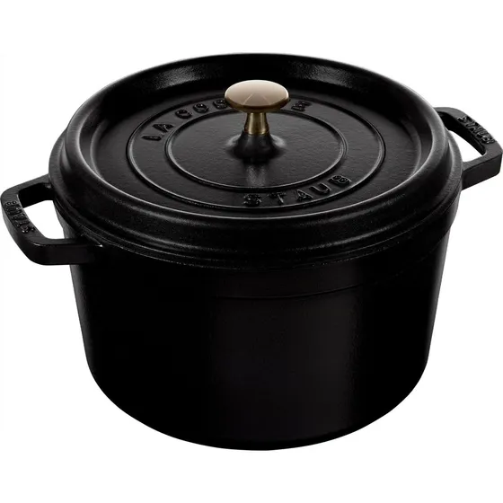 Staub La Cocotte dyb støbejernsgryde 24 cm, sort