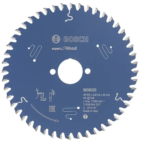 Bosch Expert for Wood Rundsavsklinge 165x30x2,6mm 48t