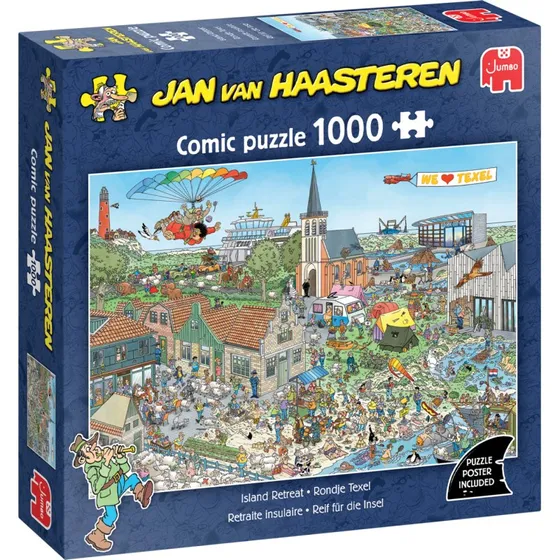 Jan van Haasteren Island Retreat - 1000 brikker