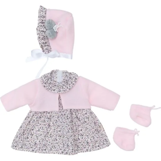 Asi Leonora dukketøj sæt til 46 cm – lyserød blomster
