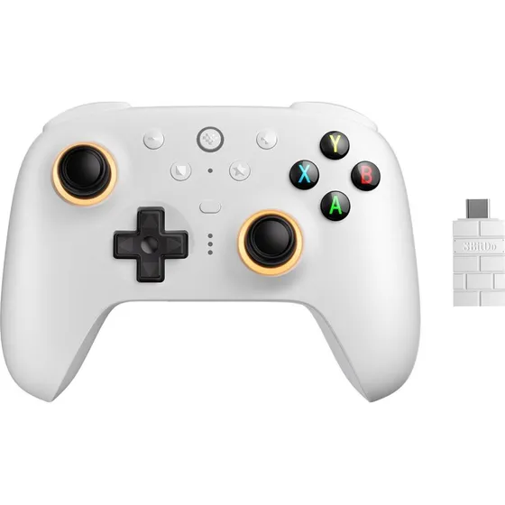 8BitDo Ultimate 2 Wireless 2.4G - Hvid