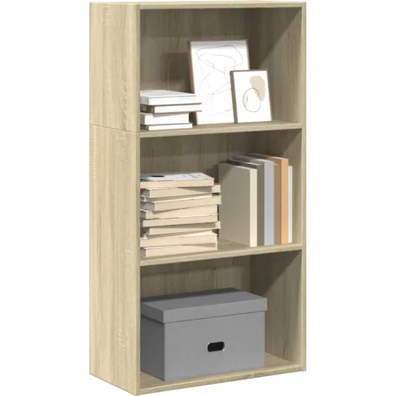 Bogreol 60x30x114 cm i sonoma-eg - konstrueret træ