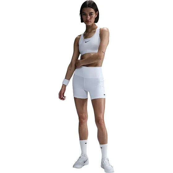 Nike Court Dri-FIT Tennis Shorts til kvinder - Hvid