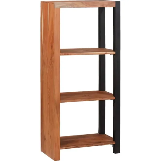 Bogreol i massivt akacietræ 70x30x110 cm – Brun