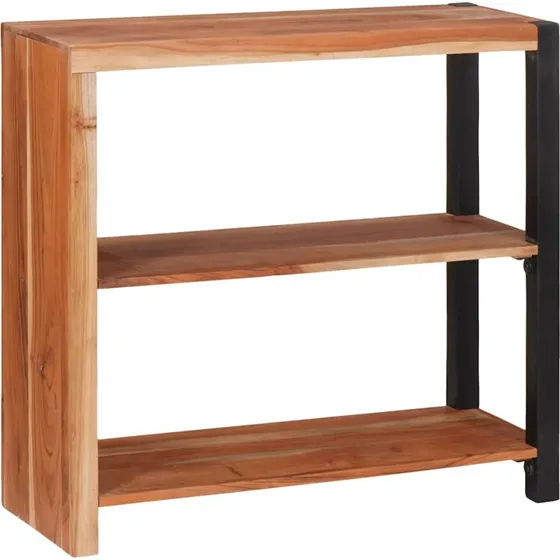 Bogreol i massivt akacietræ 80x30x75 cm - brun