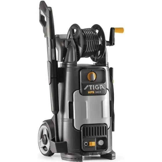 Stiga HPS 345 R højtryksrenser – 2100 W, 145 bar, 9 m slange