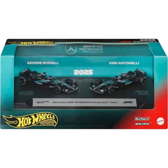 Hot Wheels F1 Premium Mercedes 2-pak - George Russell & Kimi Antonelli
