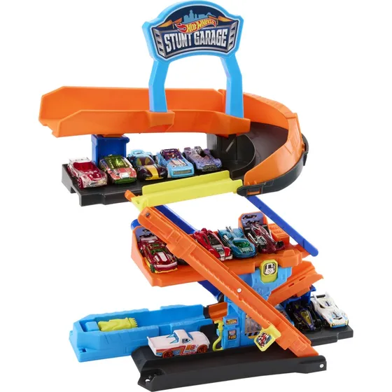 Hot Wheels Transforming Stunt Garage med bil og stuntbane