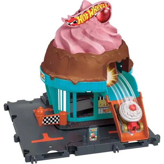 Hot Wheels Downtown Ice Cream Swirl Legesæt