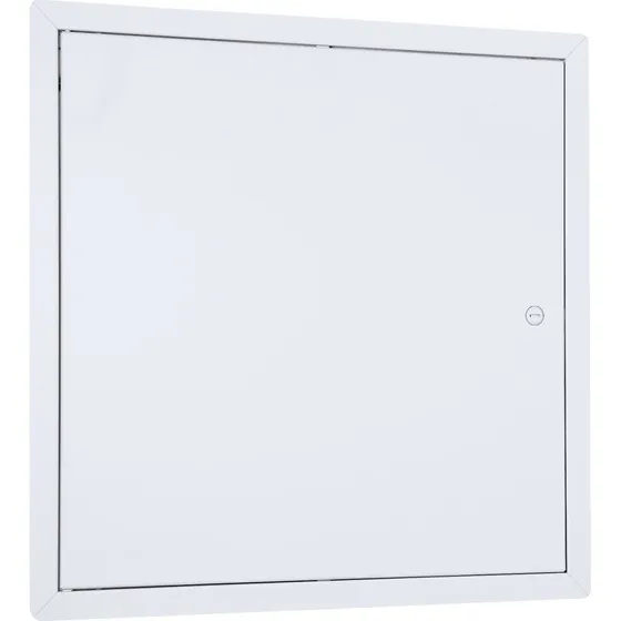 Inspektionslem 45x45x2,6 cm, Hvid, Galvaniseret stål