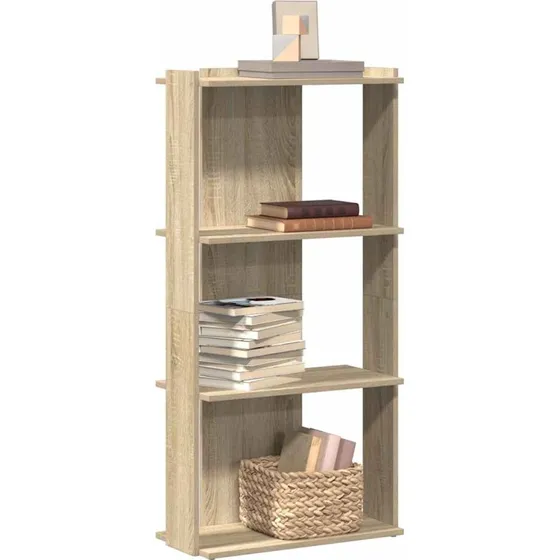 Bogreol 3 hylder 60x30x120 cm - Sonoma-eg