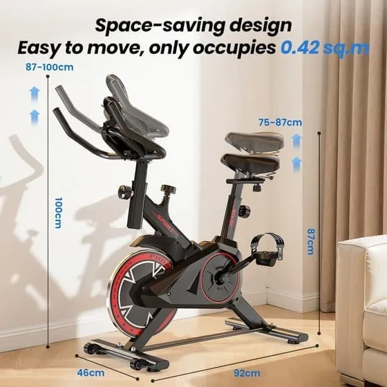 Formill QK101 Motionscykel med Silent Remdrev og LCD-skærm