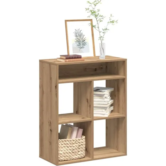 Bogskab 66x31x80 cm i konstrueret træ (kunsteg)