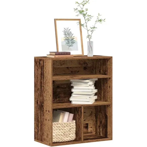 Bogreol 60x30x71,5 cm i konstrueret antikt træ