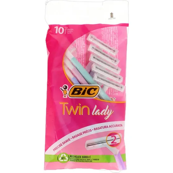 Bic Twin Lady Engangsskrabere, 10 stk.