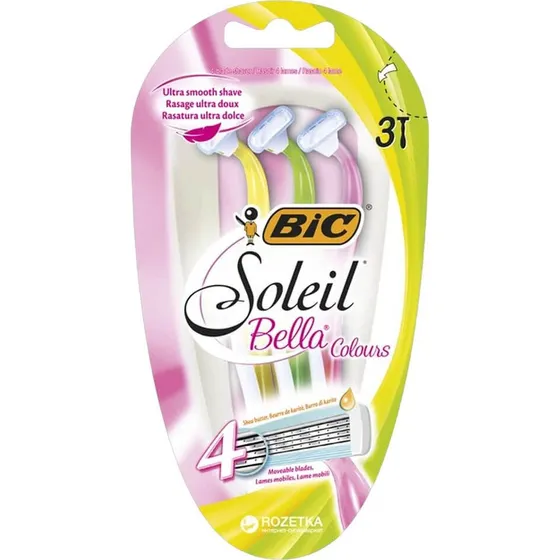 BIC Soleil Escape Citrus Engangsskrabere, 3 stk.