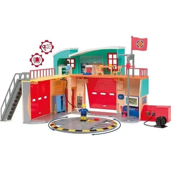 Smoby Brandman Sam Pontypandy Brandstation med figur