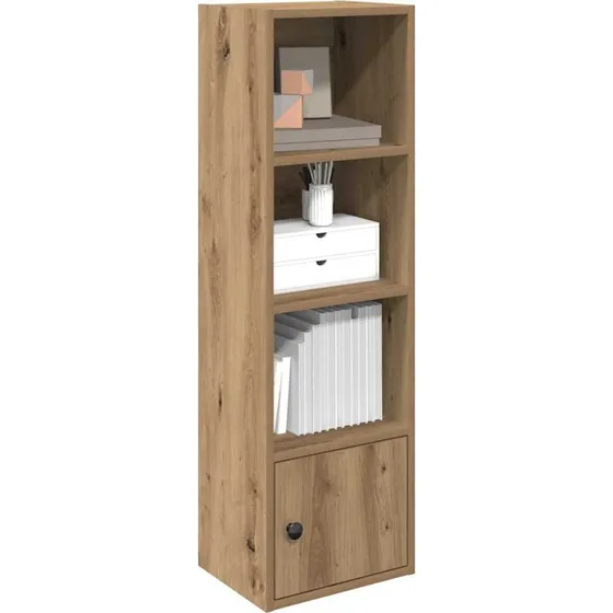 Bogreol i konstrueret træ 31x24x102 cm – kunsteg