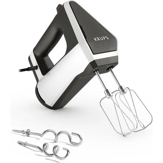 Krups GN6021 Håndmixer - 600W - Hvid/Sort