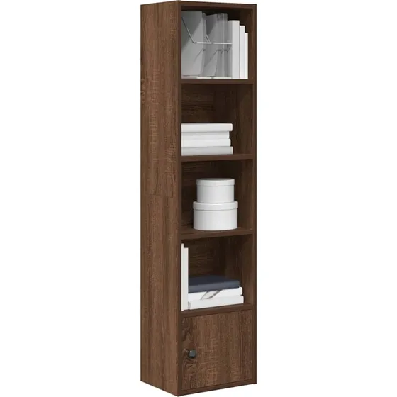 Bogreol 31x24x127 cm i konstrueret træ - Egetræsfarve