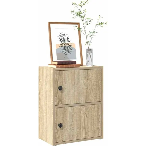 Bogreol 40x24x52 cm i konstrueret træ - Sonoma Eg