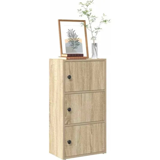 Bogreol i konstrueret træ 40x24x77 cm - Sonoma-eg