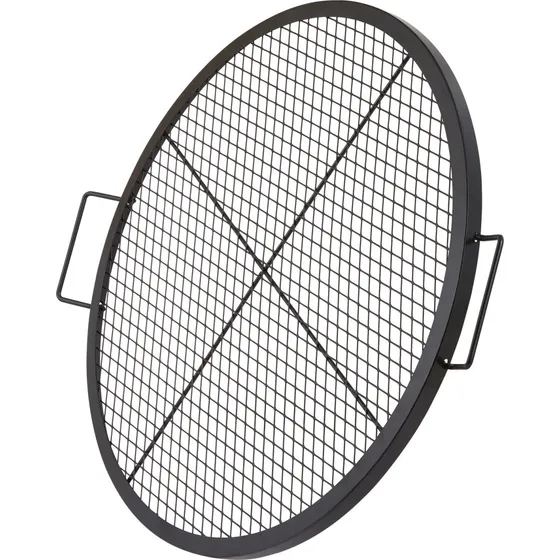 Bålgrillrist 76x2,5 cm i sort stål