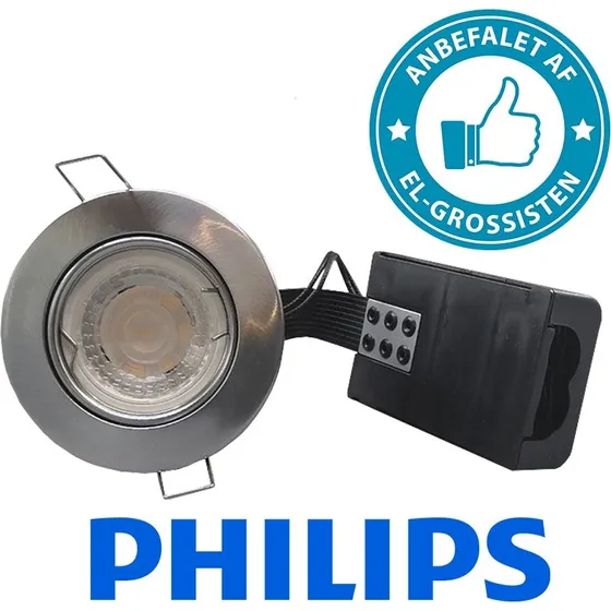 Philips Pro Indbygningsspot m 4W dæmpbar LED-pære
