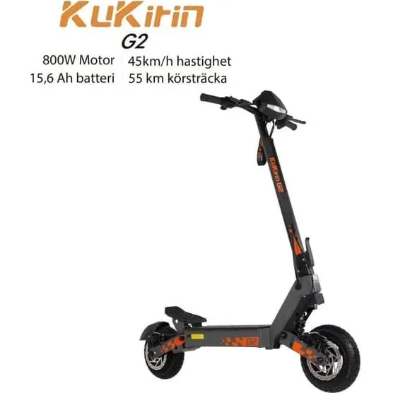 KuKirin G2 Elektrisk Scooter - 800W, 45 km/t, 55 km rækkevidde