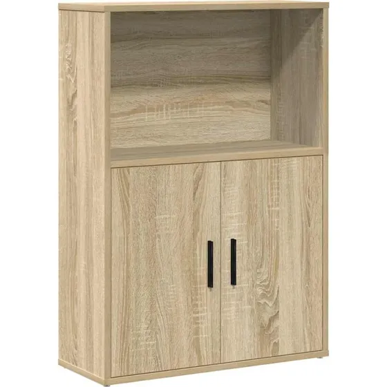 Bogreol 60x24x85 cm i konstrueret træ, Sonoma-eg