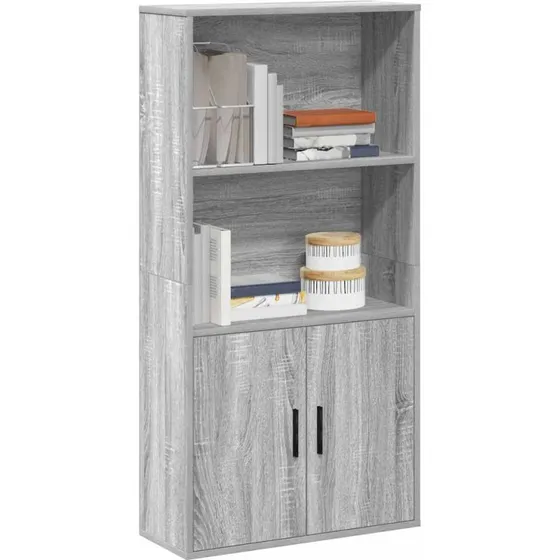 Bogreol 60x24x120 cm – Sonoma-eg, konstrueret træ