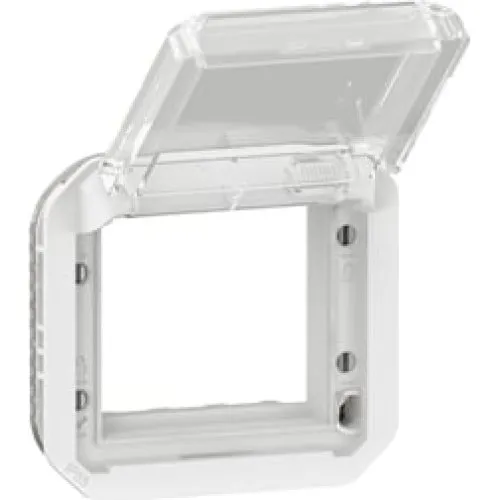 PLEXO 55 IP55 Mosaic adaptor 2 modul, hvid med transparent låg