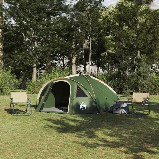 Dome campingtelt grøn 308x268x130 cm – polyester