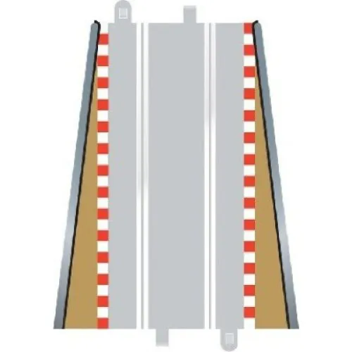 Scalextric Borders and Barriers Lead In/Out C8233 til C8205